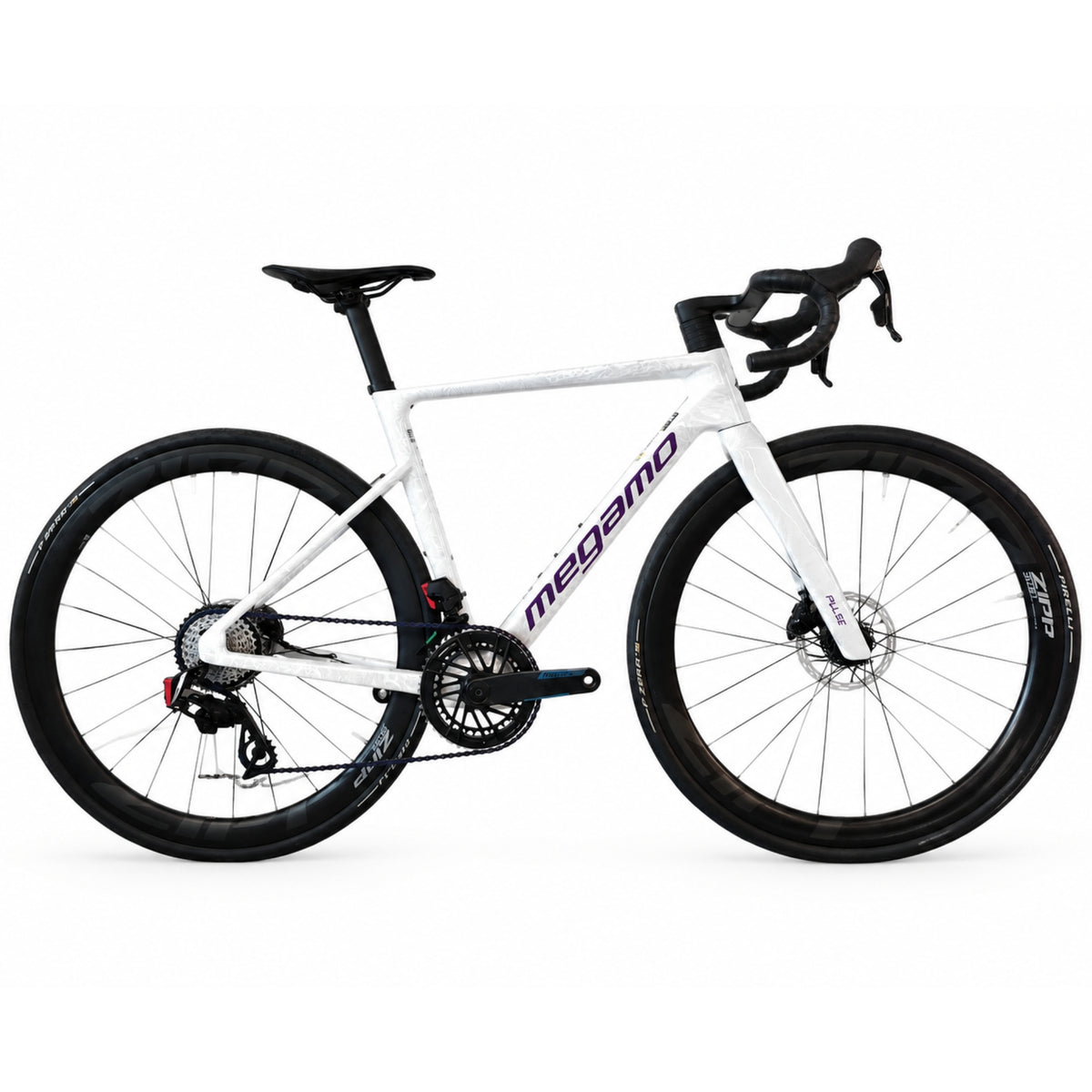 Megamo Pulse 04 SLR bici da corsa aero in carbonio, vista laterale completa taglia M