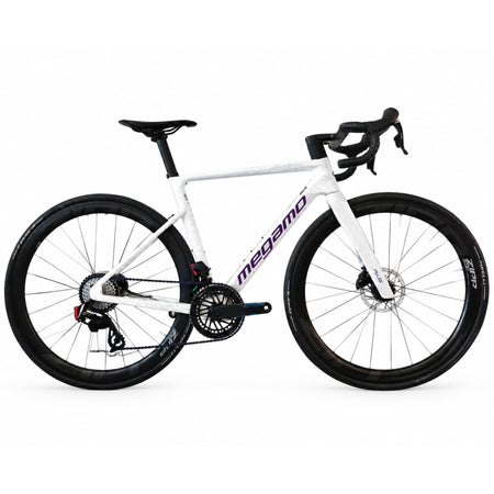 Megamo Pulse 04 SLR bici da corsa aero in carbonio, vista laterale completa taglia M