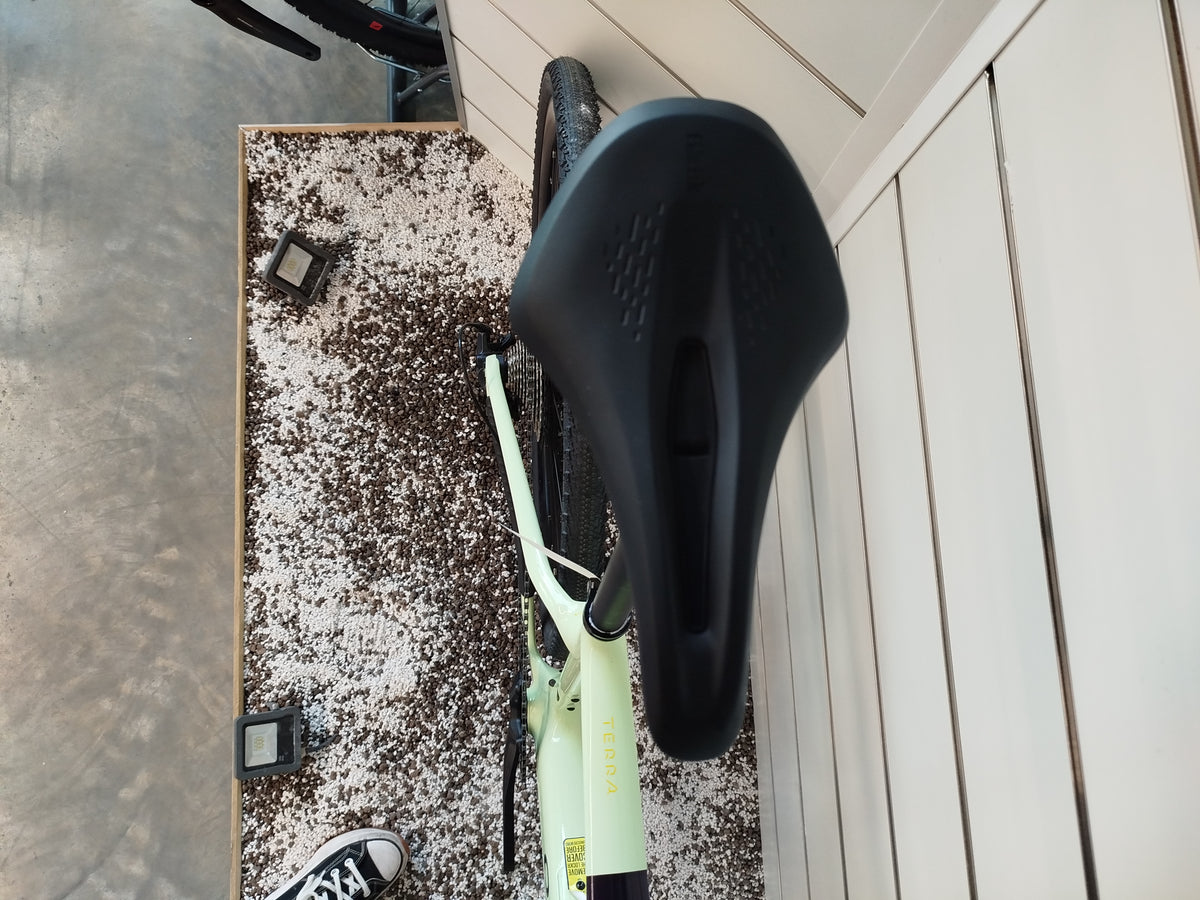 Sella e reggisella della Orbea Terra M30 Team, bici gravel in carbonio